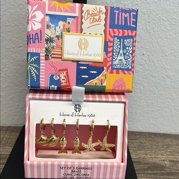 House of Harlow 1960 | Ocean Motif 
 Trio Set - Picture 4 of 4